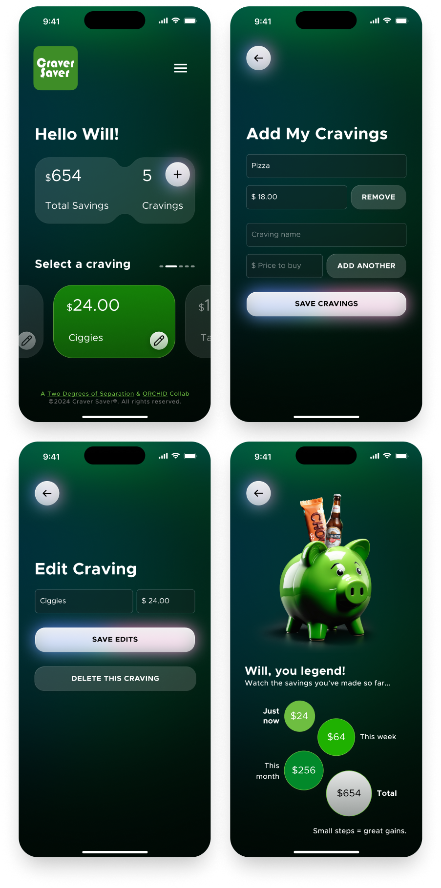 CraverSaver feature details