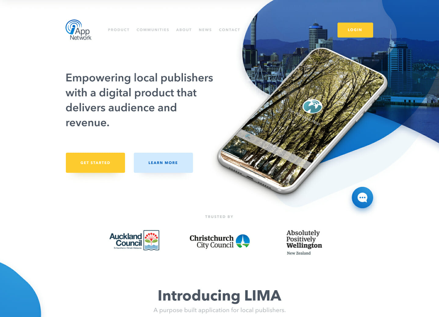 iApp Network homepage