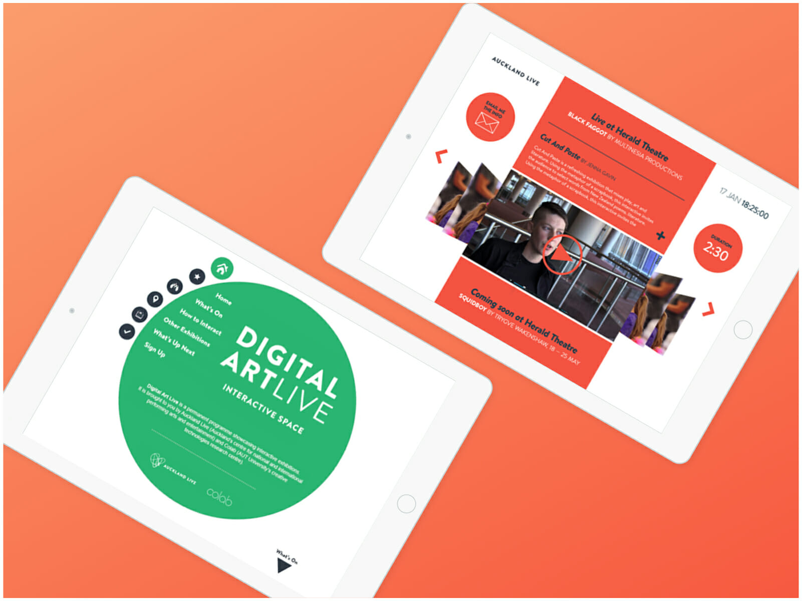 Auckland Live digital art installation